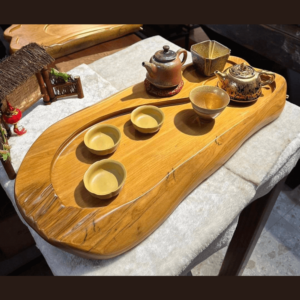 黃檜木雕｜石頭/木頭 茶盤(多款)｜宇岑木藝坊